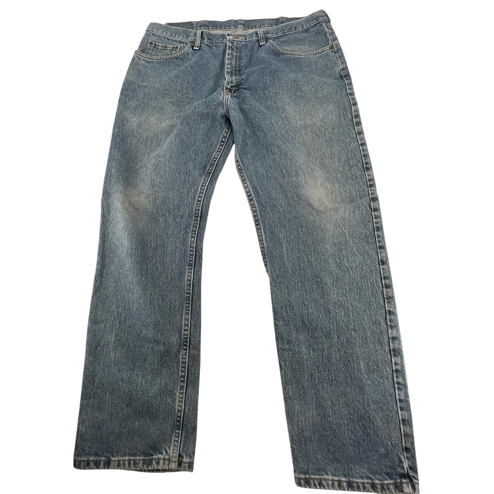 Wrangler Mens Jeans Regular Fit Blue Denim 38x29 Straight Leg 96501DS